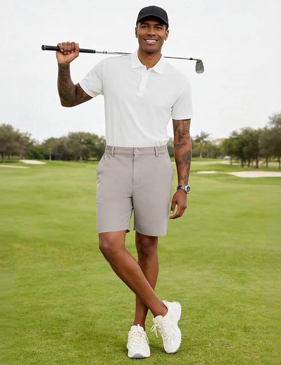 Men's 7 Inch Inseam Golf Chino Shorts