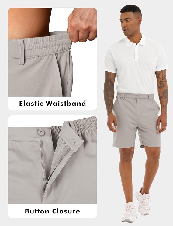 Men's 7 Inch Inseam Golf Chino Shorts